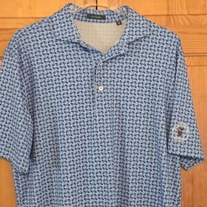 Turtleson Golf Polo‎ Shirt Mens M Blue
